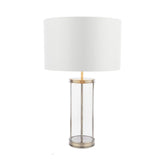 Laura Ashley Harrington Small Table Lamp Antique Brass and Glass With Shade